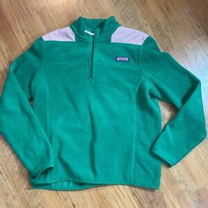 Vineyard Vines Green Quarter-Zip Sweater